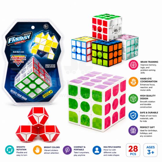 I-Toys Magic Cube Art.267087 Головоломка Magic Cube / Snake Cube Set