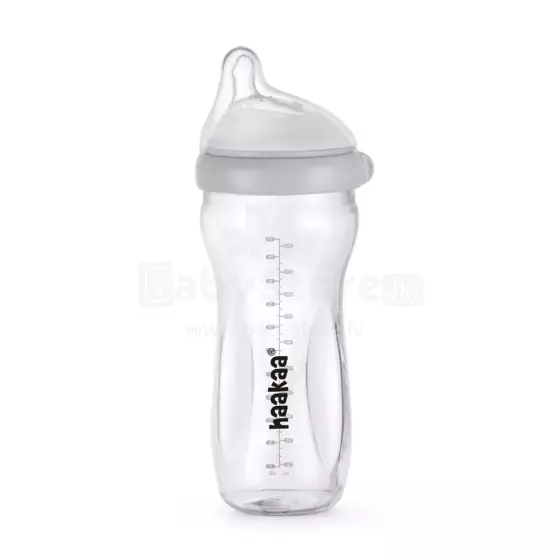 Haakaa Glass Baby Bottle Art.BHK140-G Стеклянная детская бутылочка для кормления 300 мл.