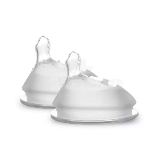 Haakaa Silicone Orthodontic Nipples Art.BHK109-S Silikona ortodontiskais knupītis ar platu kakliņu S izmērs, 0+,2 gab