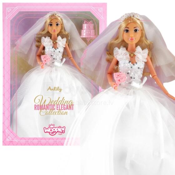 WOOPIE ROYAL Leļļu Lili 30 cm Līgavas Kāzu Kleita Aksesuāri