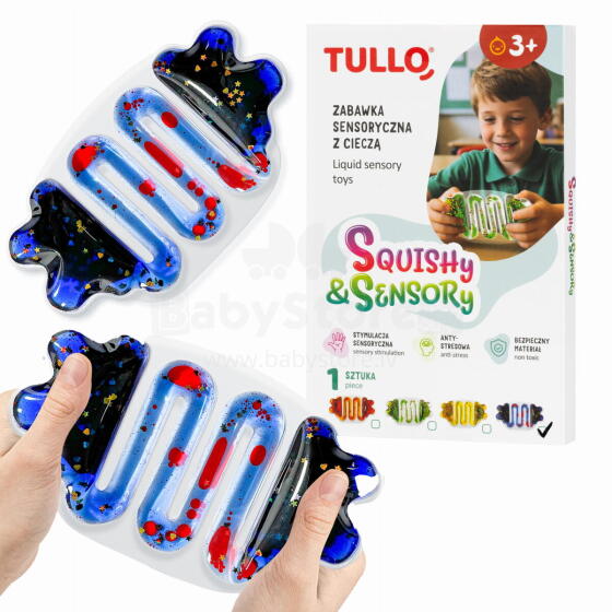 TULLO 709 Сенсорная игрушка с жидким наполнителем синего цвета