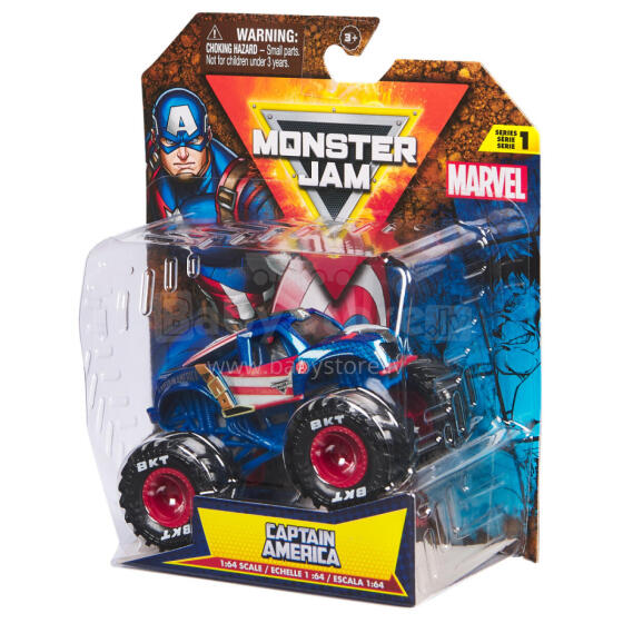 MONSTER JAM 1:64 Off-road Vehicle Marvel, assortment, 6069960