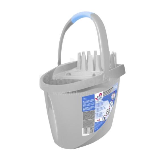 Bucket with push button 12 l BACTERIA STOP