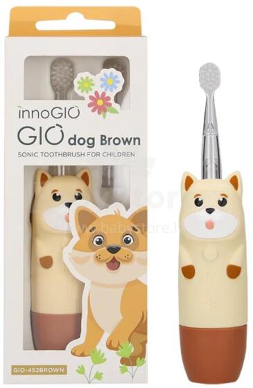 Звуковая зубная щетка INNOGIO GIO-452BROWN для детей GIOdog Brown
