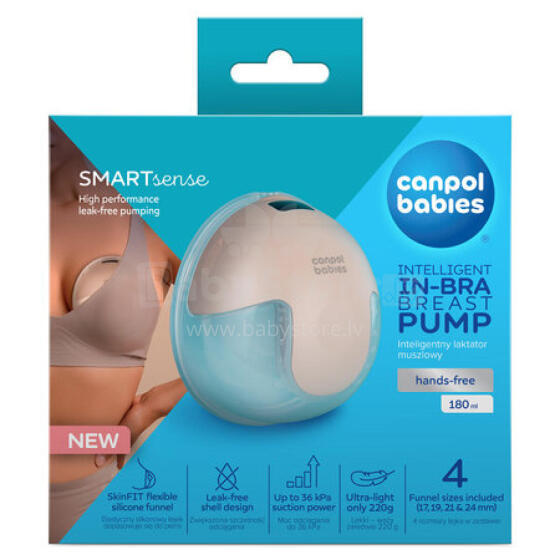 CANPOL BABIES bezvadu elektriskais krūts pumpīs SMARTSENSE, 20/115