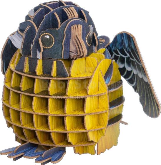 MAKEBUG 3D papīra puzle Dzeltenvēdera zīlīte, MB-D-0003