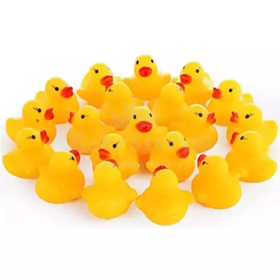 Quack-tastic Mini Tiny 12 Ducks Art.267879 Миниатюрные резиновые утки 12шт, фигурки уточек 4x3 см