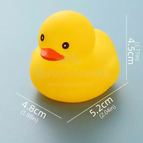 Quack-tastic Mini Rubber 6 Ducks Art.267880 Миниатюрные резиновые утки 12шт, фигурки уточек 5.2X4.8cm