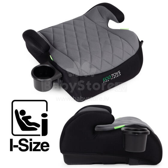 Car Booster Seat for Children i-SIZE Height 125-150 cm Cup Holder ECOTOYS