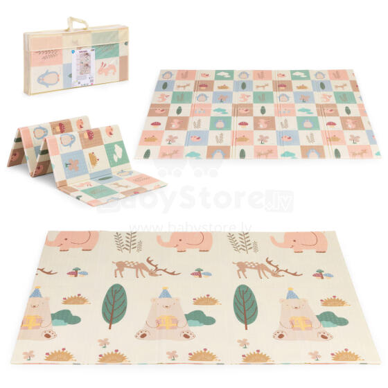 Foam Play Mat for Children 200x150 cm Educational Double-Sided Foldable + Bag IPLAY