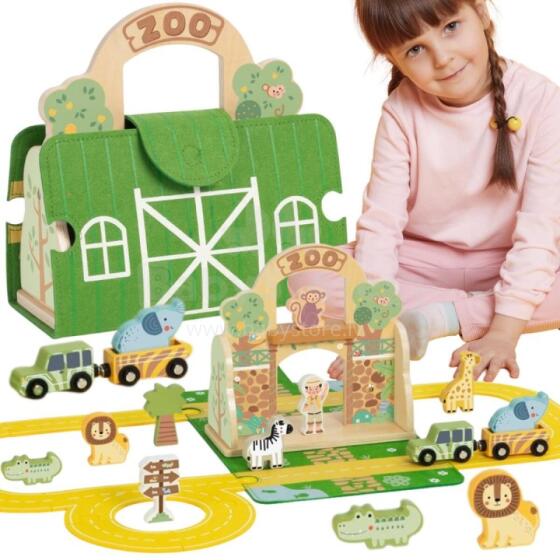 TOOKY TOY Мини ЗОО Набор Портативная Сумка с Животными