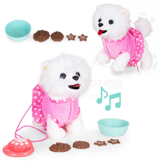 Interactive Leash Puppy Walks and Wags Tail with Melodies