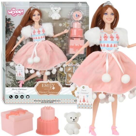 WOOPIE ROYAL Doll Emi Christmas Princess with Teddy Bear