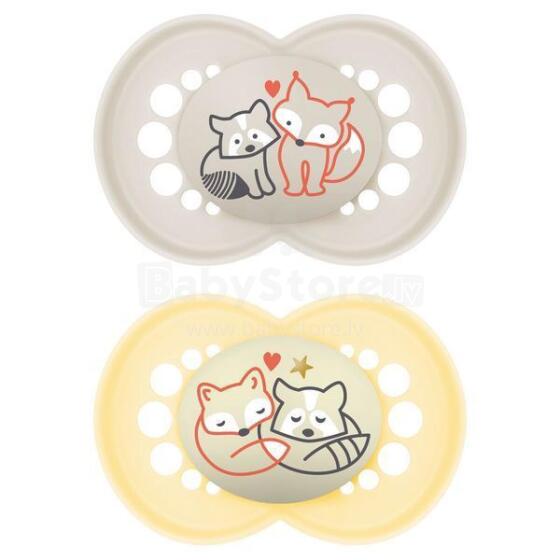 0912 PACIFIER ORIGINAL DAY&NIGHT 16+ PLANET LOVE BEIGE