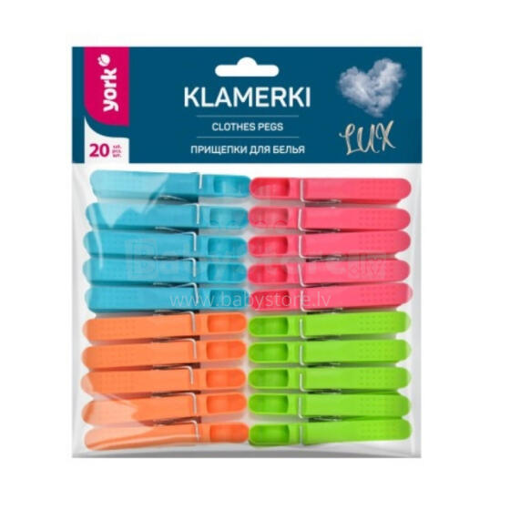 Veļas knaģi LUX 20 gab.