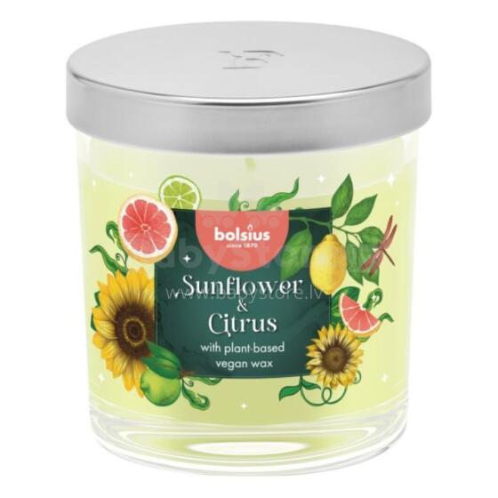 Candle aroma. glass gl. Floral Fusion &Oslash;80x72mm sunflower &amp;amp; citrus