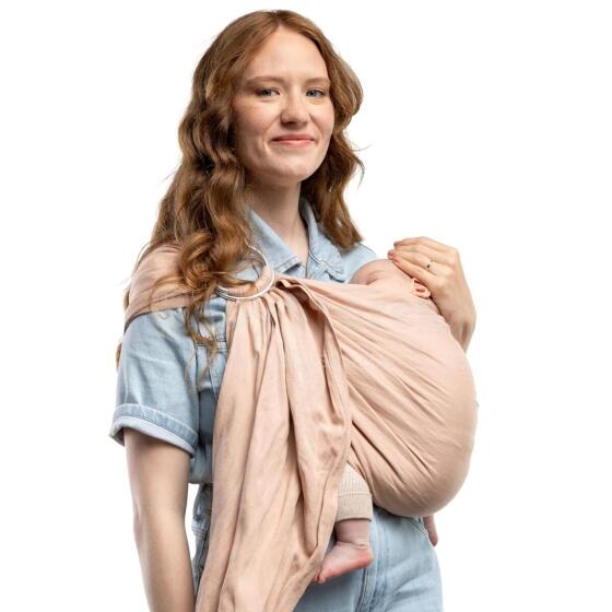 Boba Ring Wrap Sling Art.268696 Rosy Zīdaiņu slings ar riņķi
