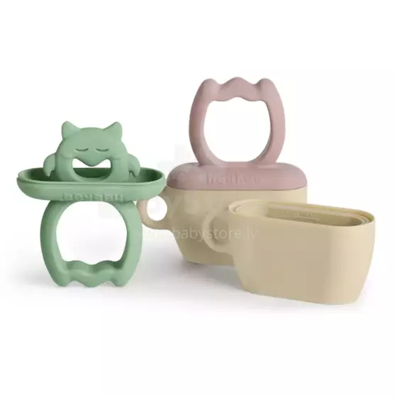 Haakaa Chilly Monster Ice Pop Mould Set Art.BHK153-BG силиконовoe набор формочек для мороженого Chilly Monster