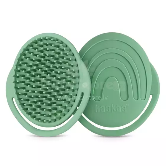 Haakaa Silicone Shampoo Brush Art.SGE050-PG Pea Green Силиконовая щетка для мытья головы