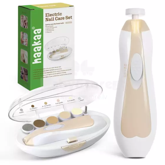 Haakaa Electric Nail Care Set Art.SGE004-A Acorn Набор для ухода за детскими ногтями