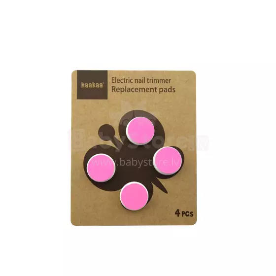 Haakaa Electric Nail Trimmer Replacement Pads  Art.SGE005-P Bērnu nagu trimmeru nomaiņas spilventiņi,4 gab(0-3 mēn.)