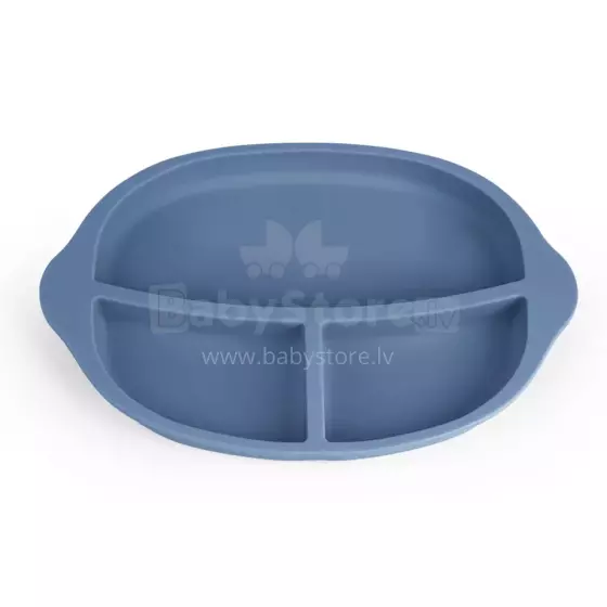 Haakaa Silicone Divided Plate Art.UTE27-B Blue Silikona bērnu šķīvis ar nodalījumiem