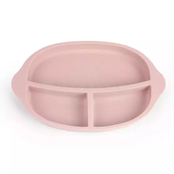 Haakaa Silicone Divided Plate Art.UTE27-BH Blush Silikona bērnu šķīvis ar nodalījumiem