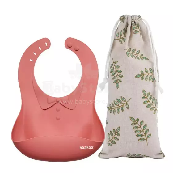Haakaa Silicone Bib Art.UTE63-RT Rust Детский слюнявчик из 100% высококачественного силикона