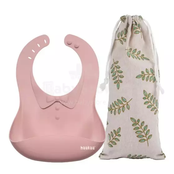 Haakaa Silicone Bib Art.UTE63-BH Blush Baby bib made of 100% high quality silicone