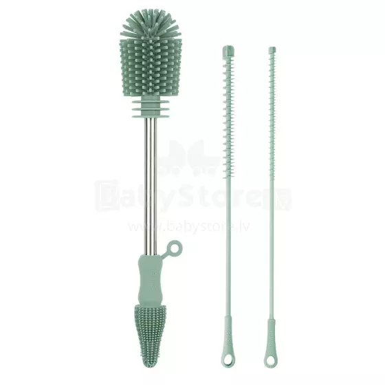 Haakaa Silicone Cleaning Brush Kit Art.BHK127-GR Green Silicone brush for bottles and nipples