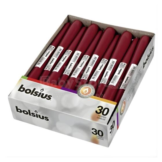 Table candle 1pc. 245/24mm dark red