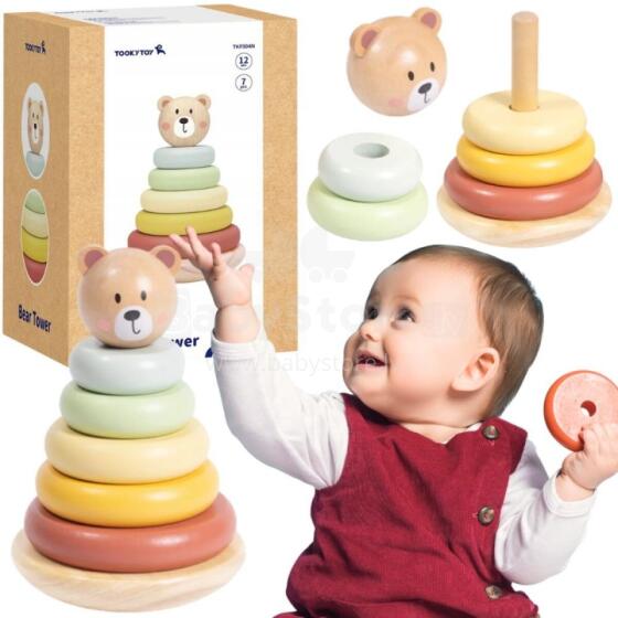 Деревянная сенсорная головоломка «Медведь» от TOOKY TOY
