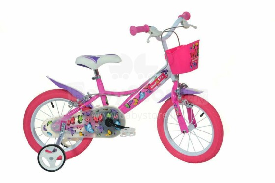 Bike Fun MTB 14 Girl Butterfly 1 Speed Art.77336 Bērnu divritenis (velosipēds)