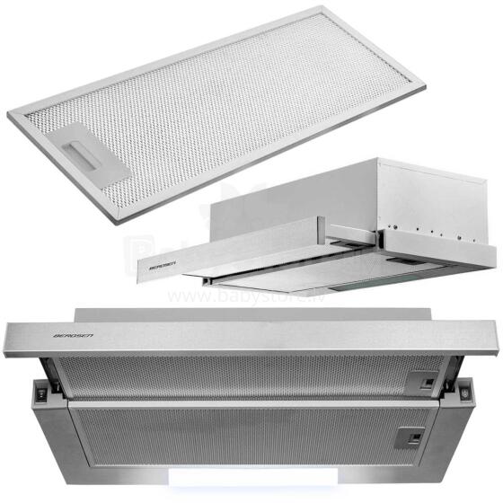 Berdsen BE-60-LW 60 cm INOX teleskopiska virtuves nosūcēja
