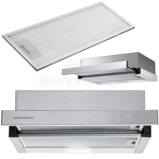 Virtuves teleskopiskā nosūcēja 50cm Inox BT-233
