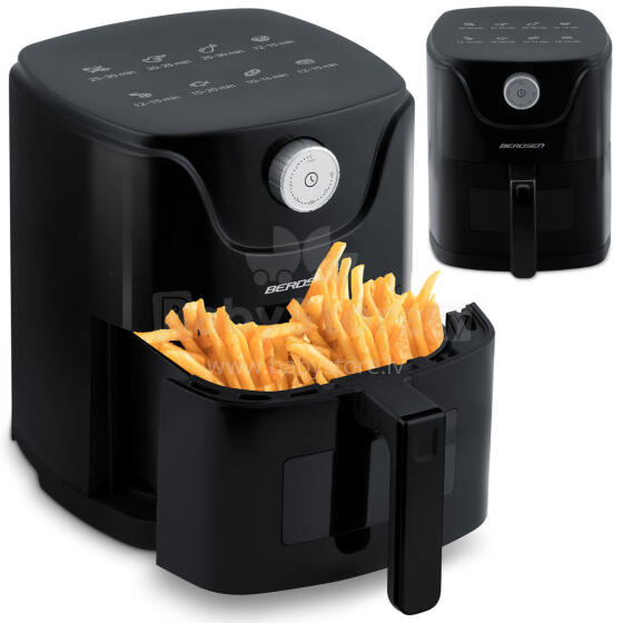 Eļļas brīvais frī gatavotājs Air fryer Berdsen BD-654 melns