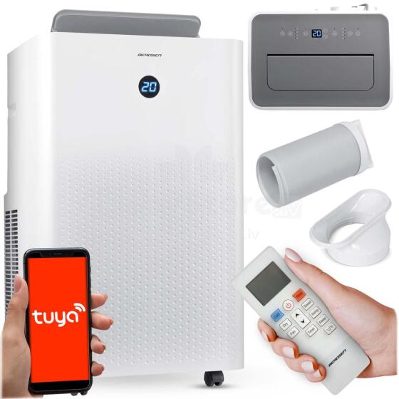 Pārnēsājamais gaisa kondicionieris 14000 BTU, mitruma noņēmējs, apkure, WiFi, 37l/24h Berdsen BD-584
