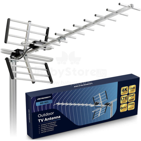 Virziena āra antena ultra HD 4K TV Berdsen BD-951