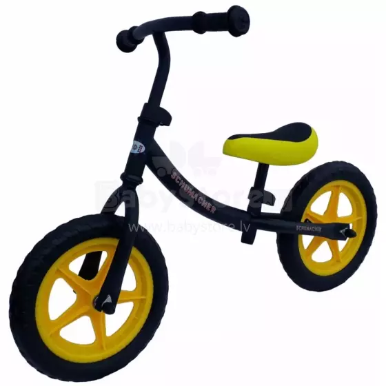 Aga Design Schumacher Kid  Art.20122 Yellow  Bērnu skrējritenis ar metālisko rāmi