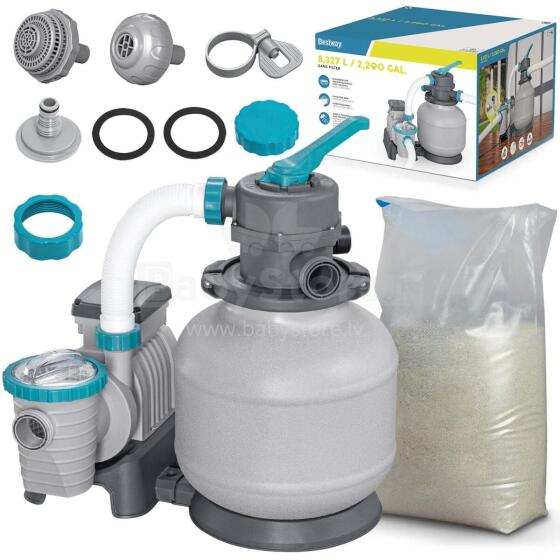 Sand Pump 8327 l/h Bestway 58499 + Sand 25kg