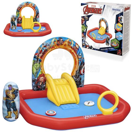 Gaisa piepūšamā Avengers spēļu laukums 211 x 198 x 125 cm Bestway 98800
