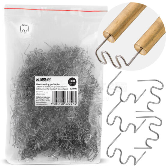 Plastic Welder Staples 600 pcs Type A Humberg