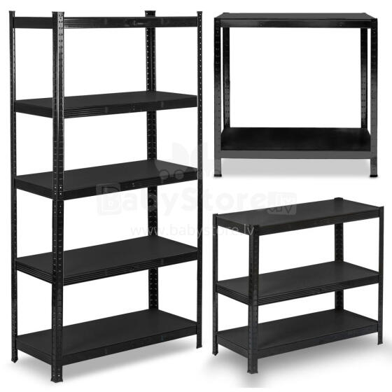Металлическая стеллаж для хранения 180 x 90 x 40 см Humberg HR-851 черный