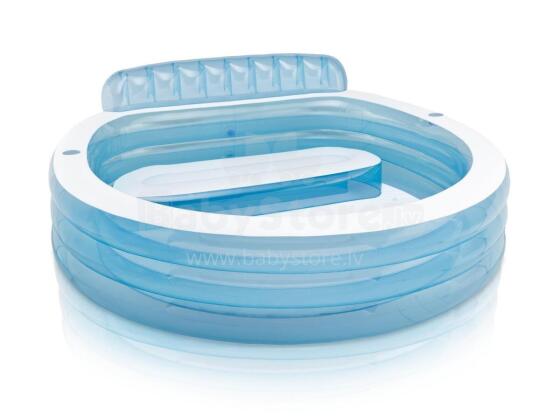 Inflatable Pool with Bench 229 x 218 x 79 cm INTEX 57190
