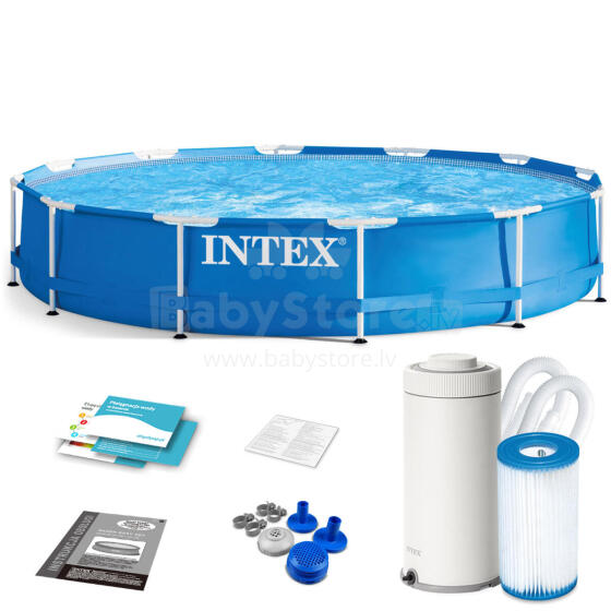 Intex 28212 366 x 76 cm 9-in-1 rāmis baseins