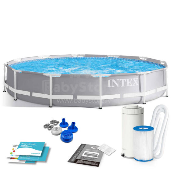 Prism Frame Above Ground Pool 366 x 76 cm 9-in-1 INTEX 26712