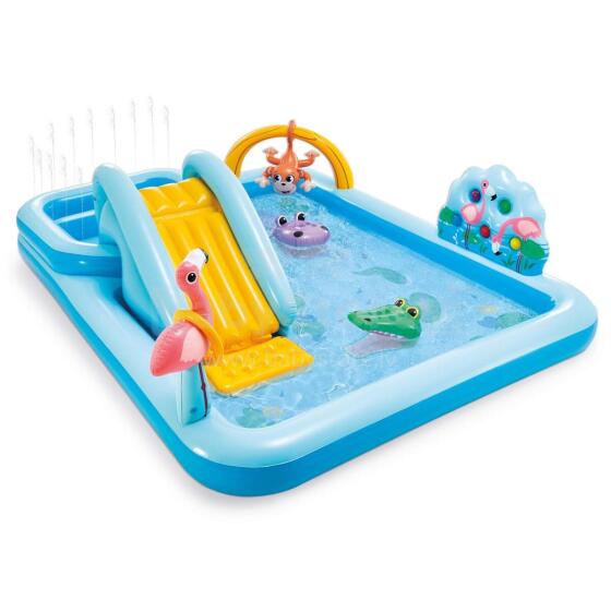 Inflatable Jungle Playground 244 x 198 x 71 cm Intex 57161