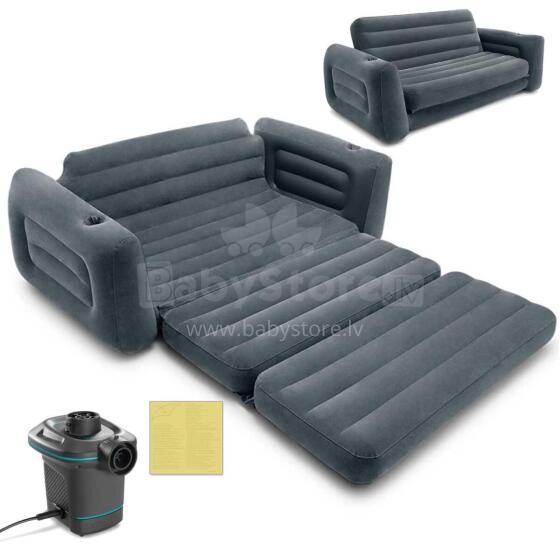 Velvet Sofa Mattress 2in1 + INTEX Pump 66552-66640