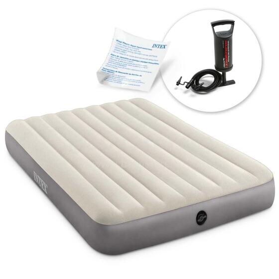 Inflatable Mattress 203x152x25 cm with Piston Pump INTEX 64103