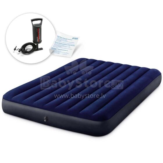 Inflatable Mattress 203x152x25 cm with Piston Pump INTEX 64759
